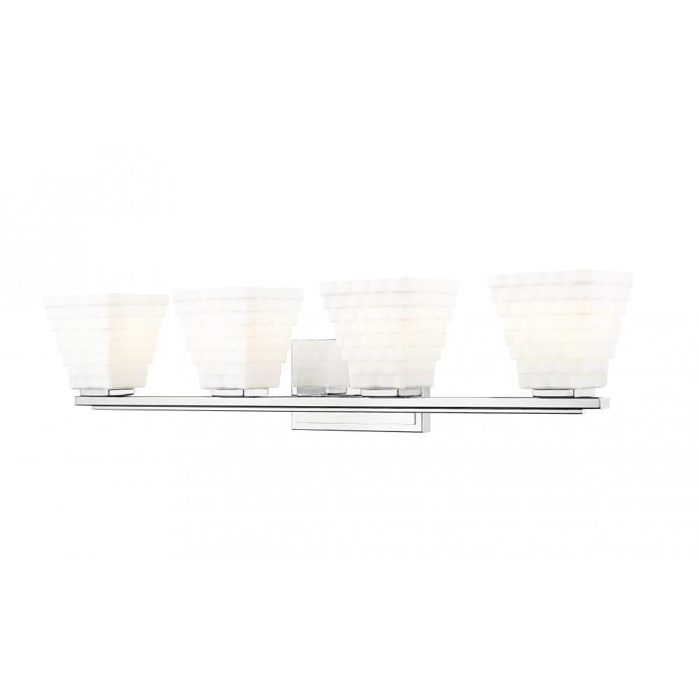 4 Light Vanity-Matte Opal