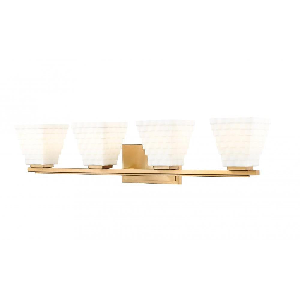 4 Light Vanity-Matte Opal