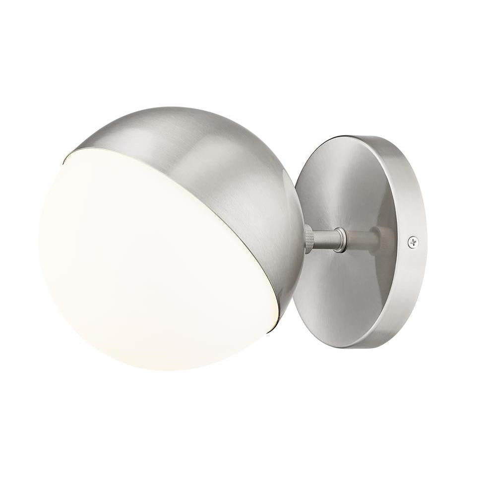 1 Light Wall Sconce-Matte Opal