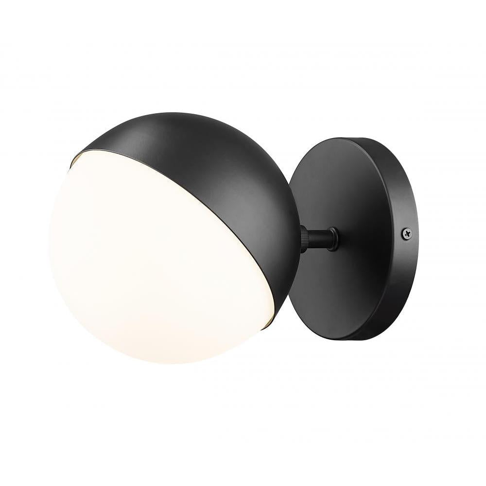 1 Light Wall Sconce-Matte Opal