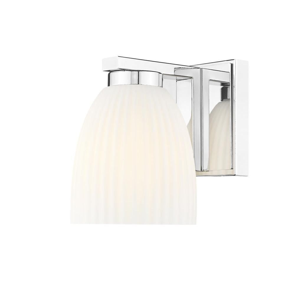 1 Light Wall Sconce-Matte Opal