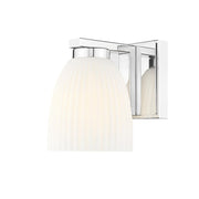 1 Light Wall Sconce-Matte Opal