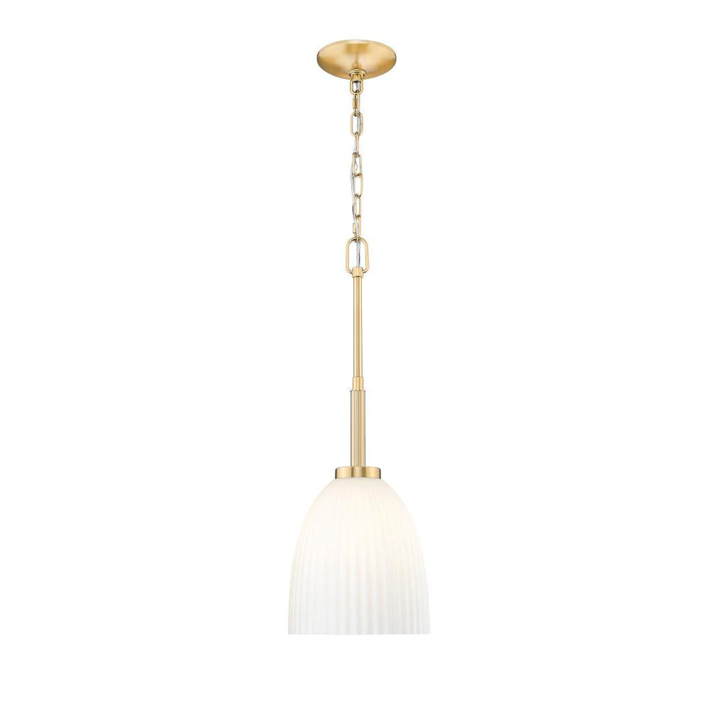 1 Light Pendant-Matte Opal