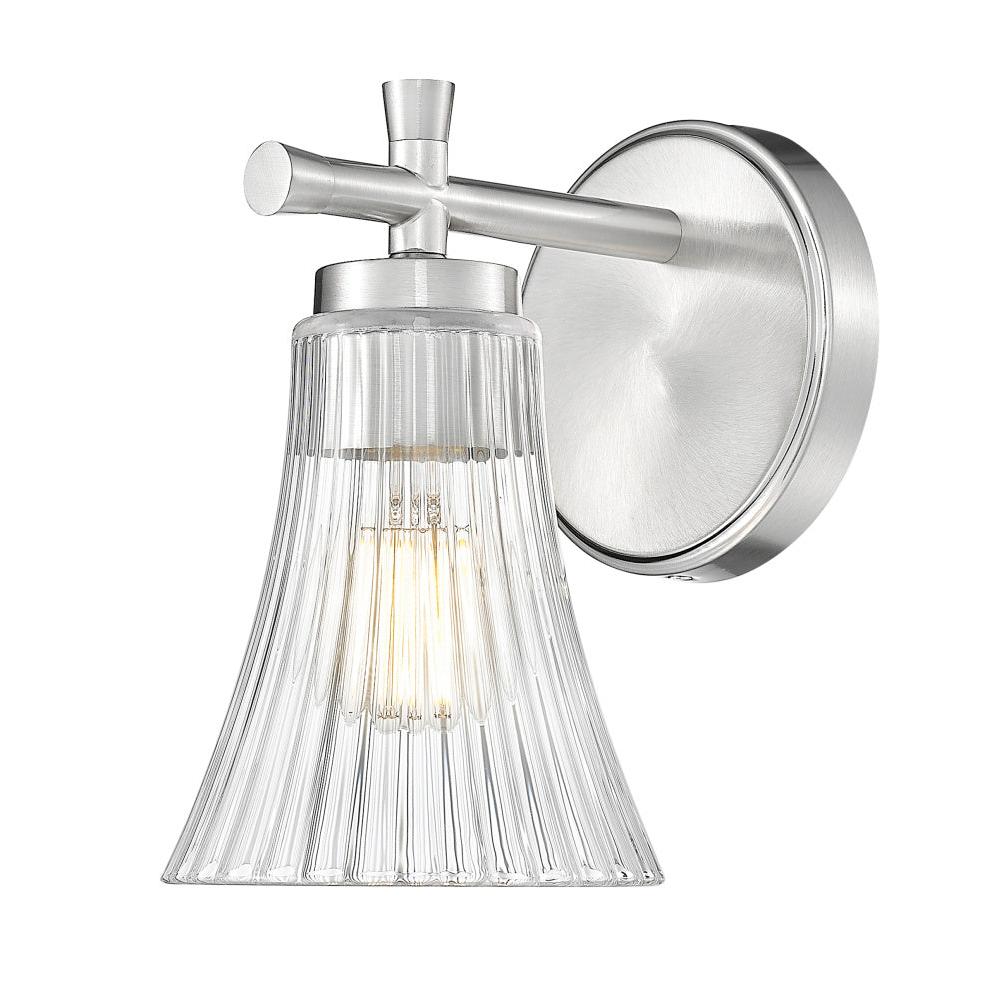 1 Light Wall Sconce-Clear