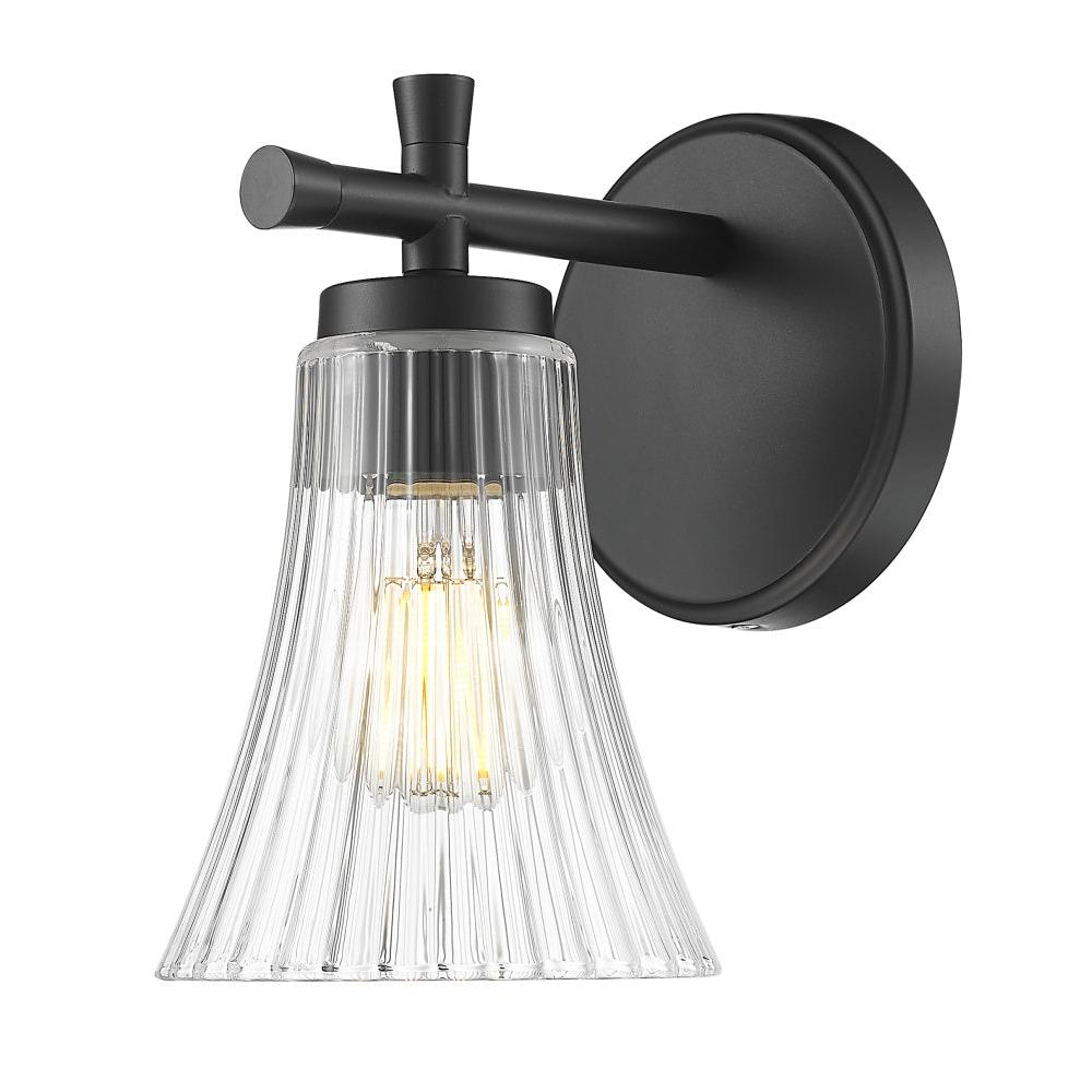 1 Light Wall Sconce-Clear