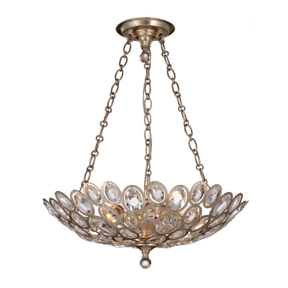 Crystorama STERLING 7584-DT Chandelier Contemporary - Distressed Twilight