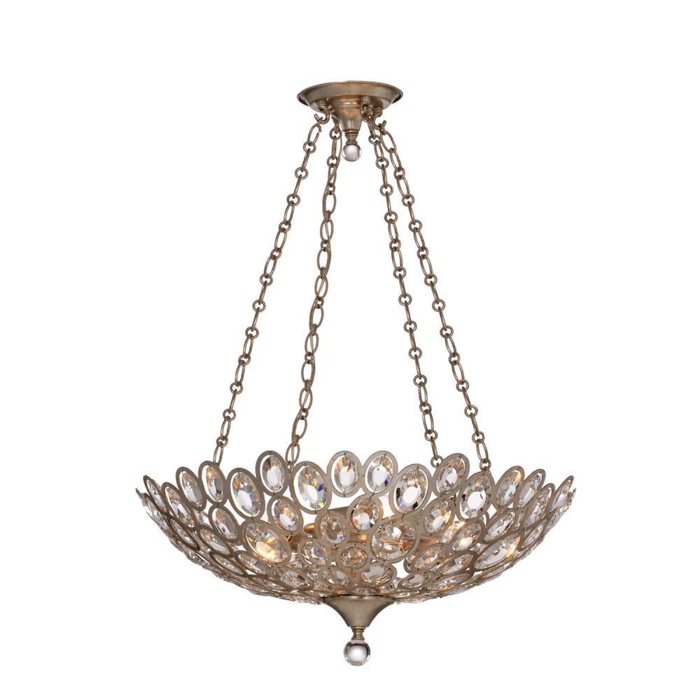 Crystorama STERLING 7587-DT Chandelier Contemporary - Distressed Twilight