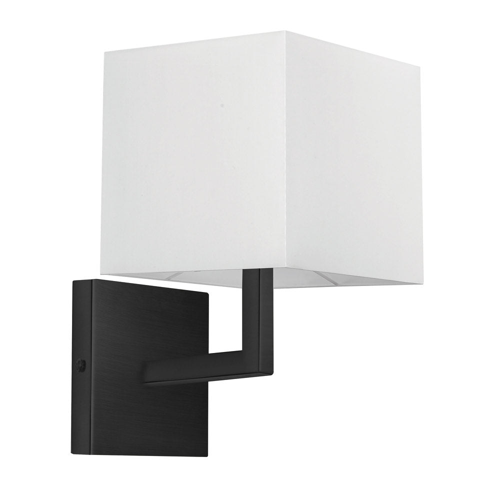 Dainolite LUCAS 77-1W-MB-WH Sconce Modern - Matte Black