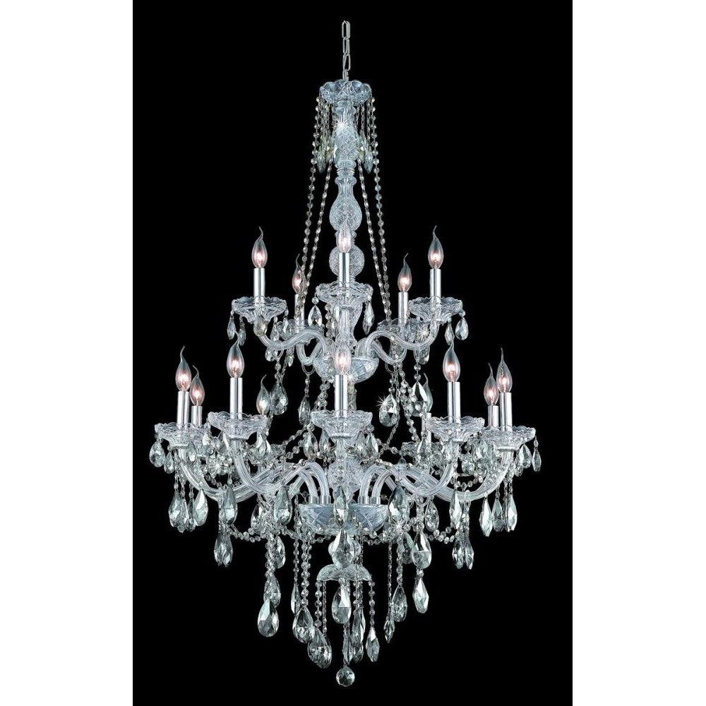 Elegant Lighting VERONA 7915G33C-GT/RC Chandelier Transitional - Chrome