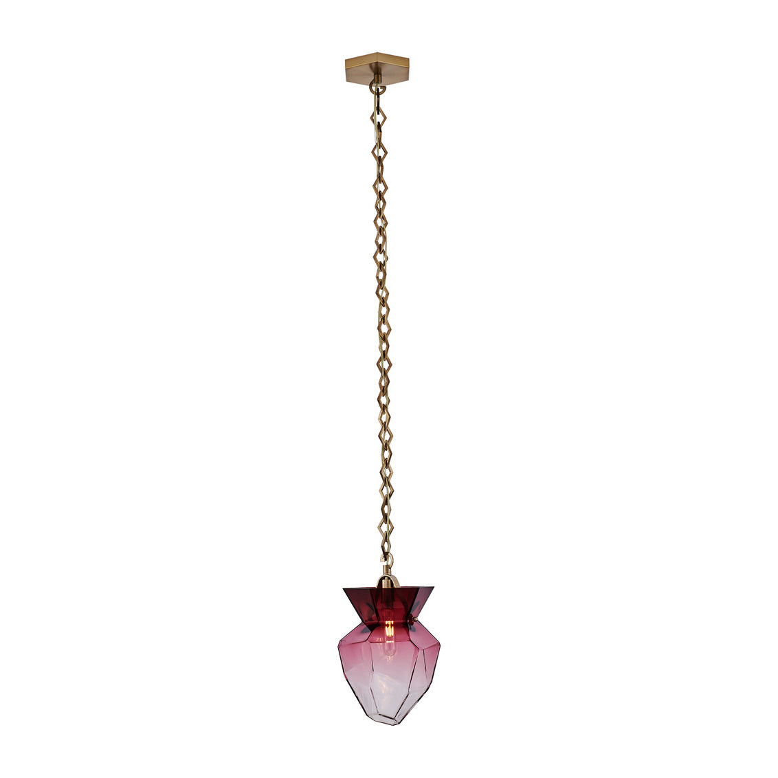 Bolsa 8-in 1 Light (40-watt) Winter Brass Pendant