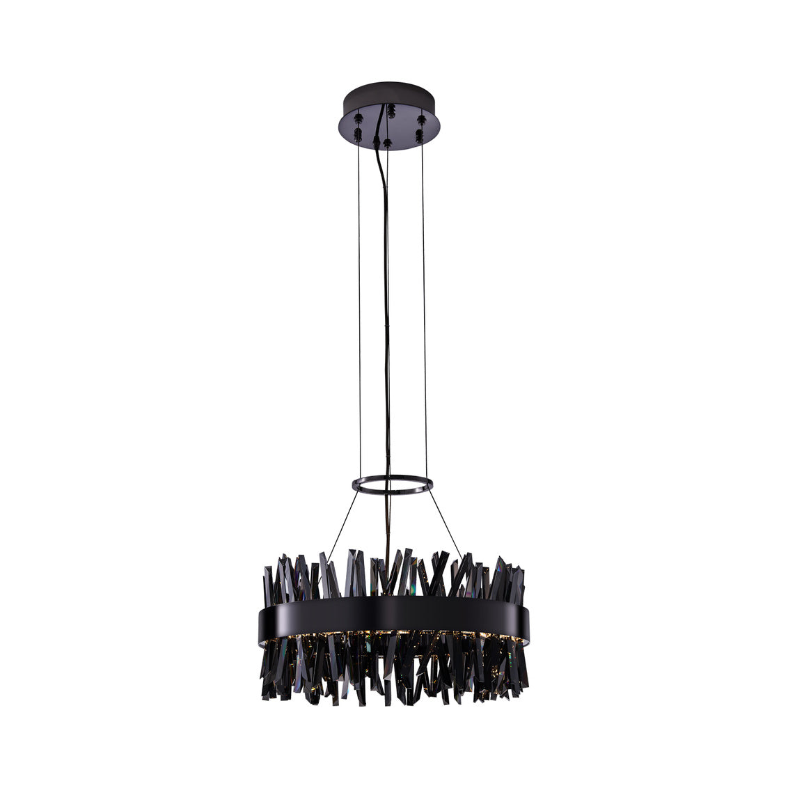 Glacier 20-in (58-watt) LED Black Nickel Chandelier