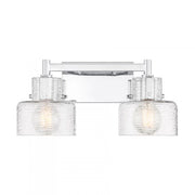 Dover 2-Light Bathroom Vanity Light in Chrome
