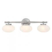 Barrow 3-Light Bathroom Vanity Light in Satin Nickel
