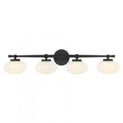 Barrow 4-Light Bathroom Vanity Light in Matte Black