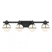 Pierce 4-Light Bathroom Vanity Light in Matte Black