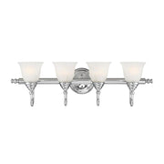 Brunswick 4-Light Bathroom Vanity Light in Chrome