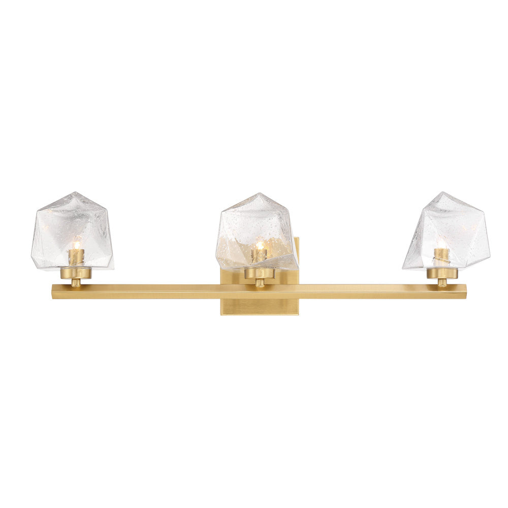 Castello 3-Light Bathroom Vanity Light in Warm Brass