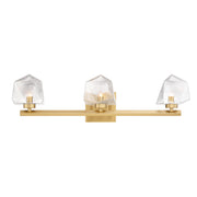 Castello 3-Light Bathroom Vanity Light in Warm Brass