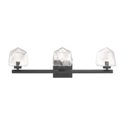 Castello 3-Light Bathroom Vanity Light in Matte Black
