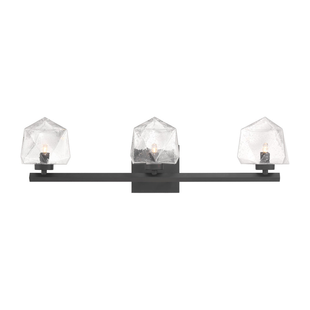 Castello 3-Light Bathroom Vanity Light in Matte Black