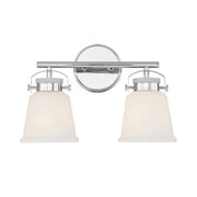 Kaden 2-Light Bathroom Vanity Light in Polished Chrome