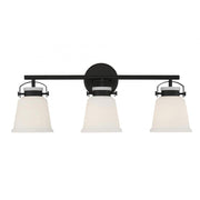 Kaden 3-Light Bathroom Vanity Light in Matte Black