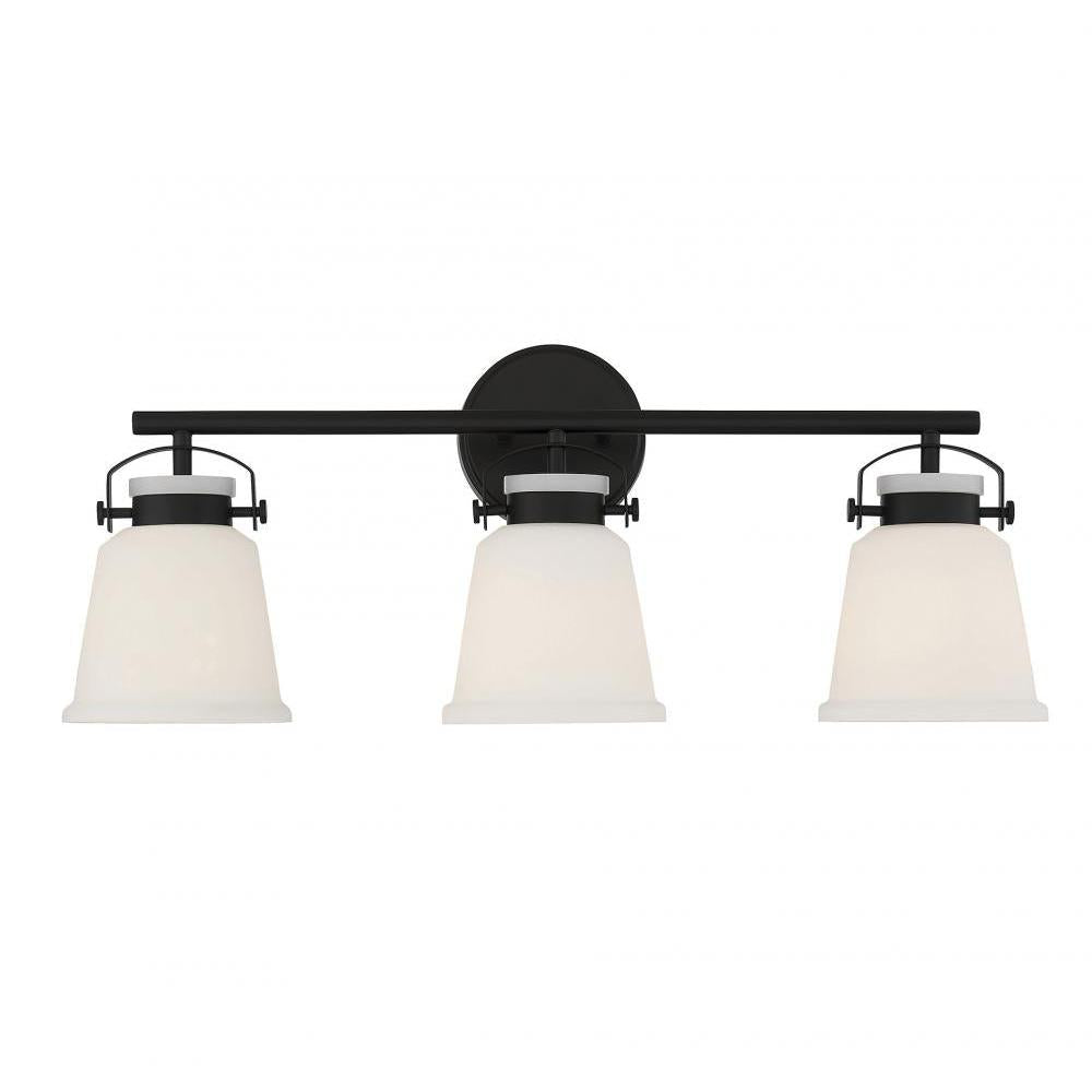 Kaden 3-Light Bathroom Vanity Light in Matte Black