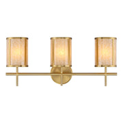 Camden 3-Light Bathroom Vanity Light in Warm Brass