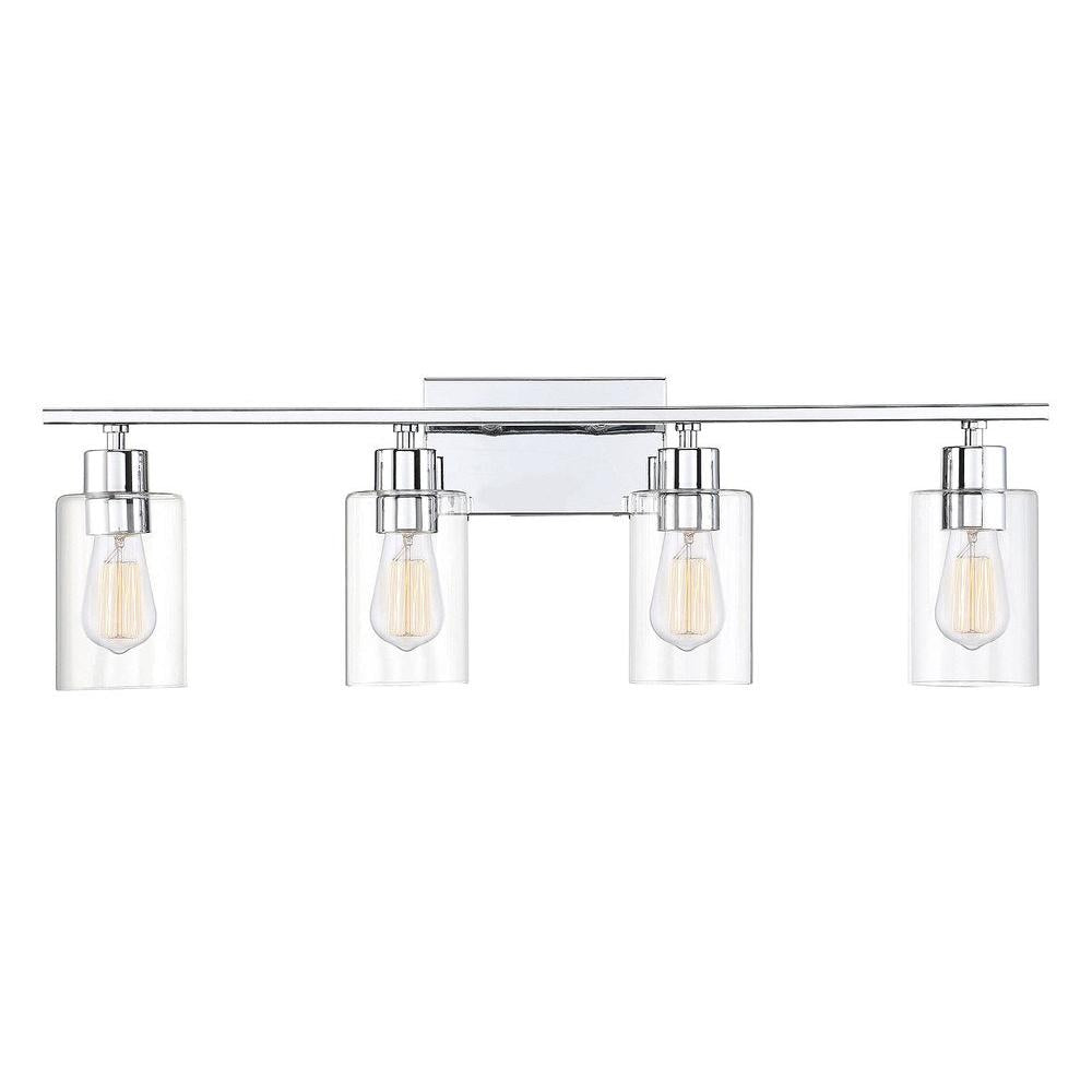 Lambert 4-Light Bathroom Vanity Light in Polished Chrome