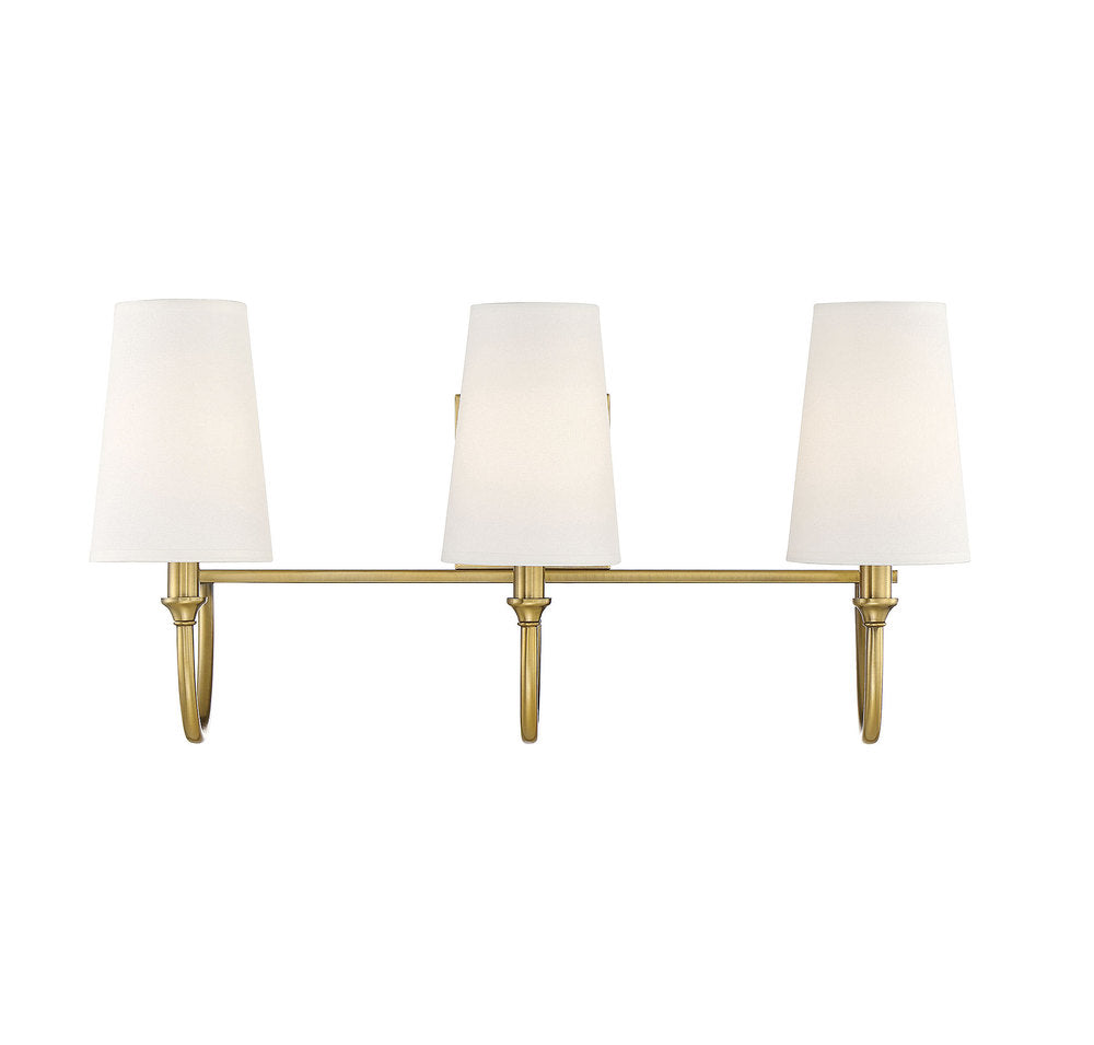 Savoy House CAMERON 8-2542-3-322 Bathroom Vanity 3 Light Fixture - Warm Brass (OPEN BOX SALE)