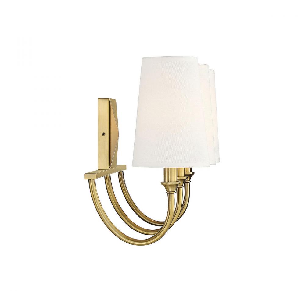 Savoy House CAMERON 8-2542-3-322 Bathroom Vanity 3 Light Fixture - Warm Brass (OPEN BOX SALE)