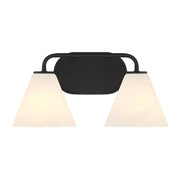 Blair 2-Light Bathroom Vanity Light in Matte Black