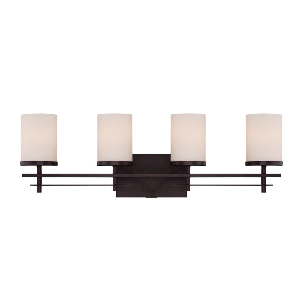 Colton 4-Light Bathroom Vanity Light in English Bronze
