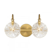 Addison 2-Light Bathroom Vanity Light in Warm Brass