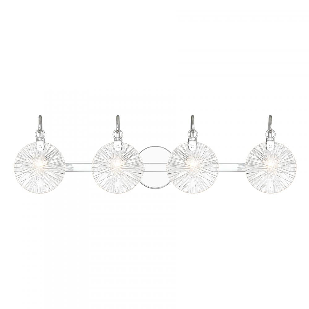 Addison 4-Light Bathroom Vanity Light in Polished Chrome