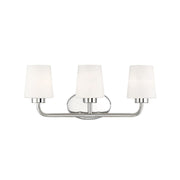 Capra 3-Light Bathroom Vanity Light in Polished Nickel