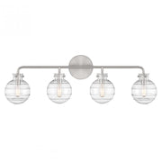 Mason 4-Light Bathroom Vanity Light in Satin Nickel