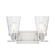 Vaughan 2-Light Bathroom Vanity Light in Satin Nickel