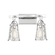 Albany 2-Light Bathroom Vanity Light in Polished Chrome