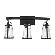 Albany 3-Light Bathroom Vanity Light in Black