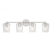 Ballas 4-Light Bathroom Vanity Light in Satin Nickel