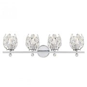 Moreno 4-Light Bathroom Vanity Light in Chrome