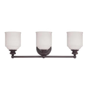Melrose 3-Light Bathroom Vanity Light in English Bronze