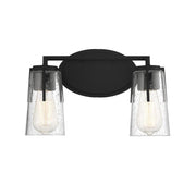 Sacremento 2-Light Bathroom Vanity Light in Black
