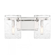 Genry 2-Light Bathroom Vanity Light in Polished Nickel