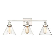 Drake 3-Light Bathroom Vanity Light in Polished Nickel