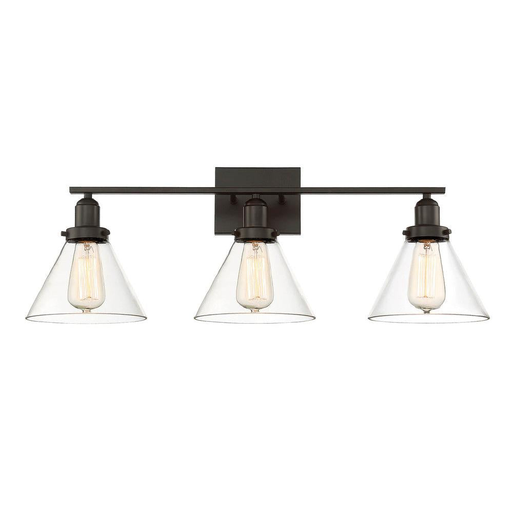 Drake 3-Light Bathroom Vanity Light in English Bronze