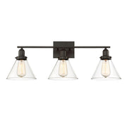 Drake 3-Light Bathroom Vanity Light in English Bronze
