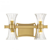 Bennington 4-Light LED Bathroom Vanity Light in Warm Brass