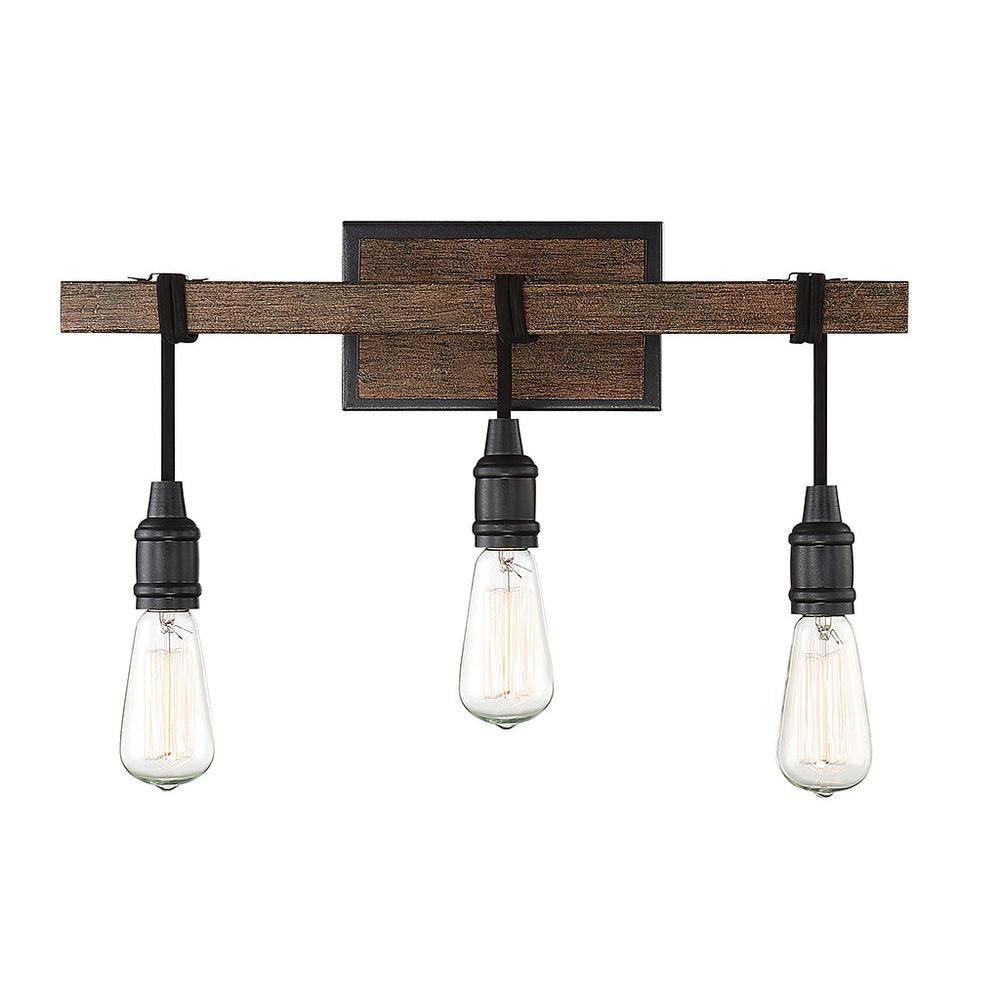 Burgess 3-Light Bathroom Vanity Light in Durango